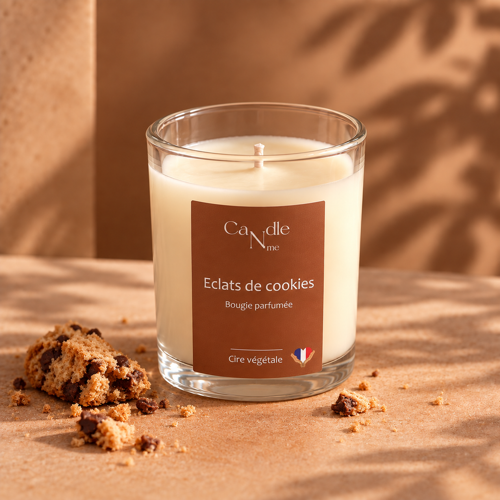 Bougie parfumée "L'Authentique" - Éclats de cookies