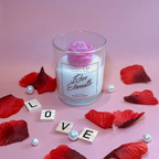 Bougie " Rose éternelle"