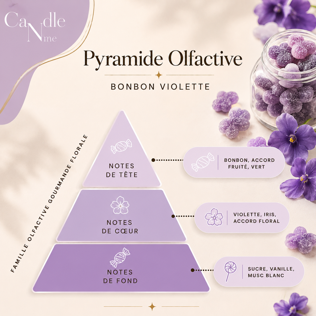 Tablette parfumée- Bonbon violette