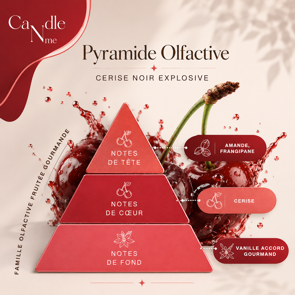 Bougie parfumée "l'authentique" - Cerise noire explosive