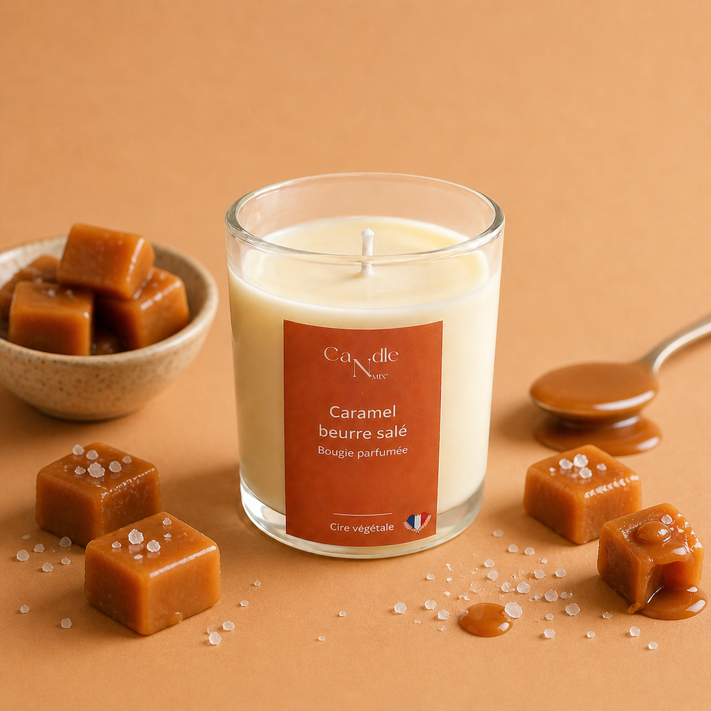Bougie parfumée "l'authentique" - Caramel beurre salé