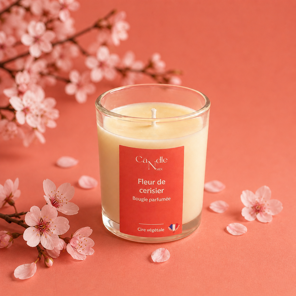 Bougie parfumée "l'authentique" - Fleur de cerisier
